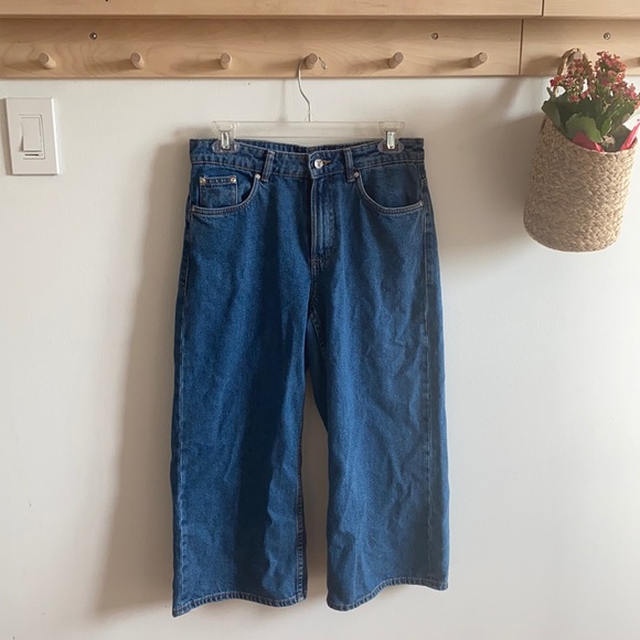 Zara Cropped Jean Pants - Picture 1 of 3
